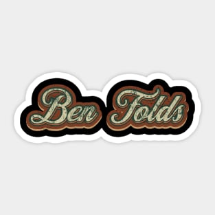 Ben Folds Vintage Text Sticker